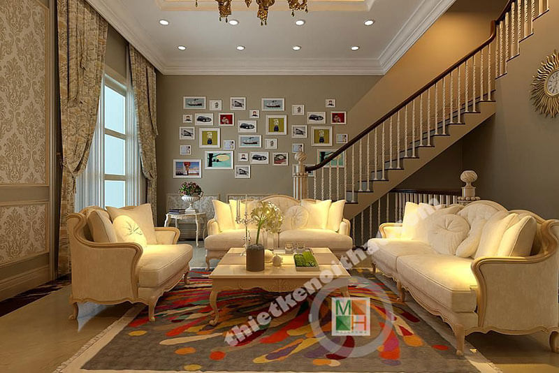 Mẫu sofa bọc nỉ cao cấp cho phòng khách với đường cong tân cổ điển tinh tế, sang trọng Điểm qua các mẫu sofa phòng khách ấn tượng nhất