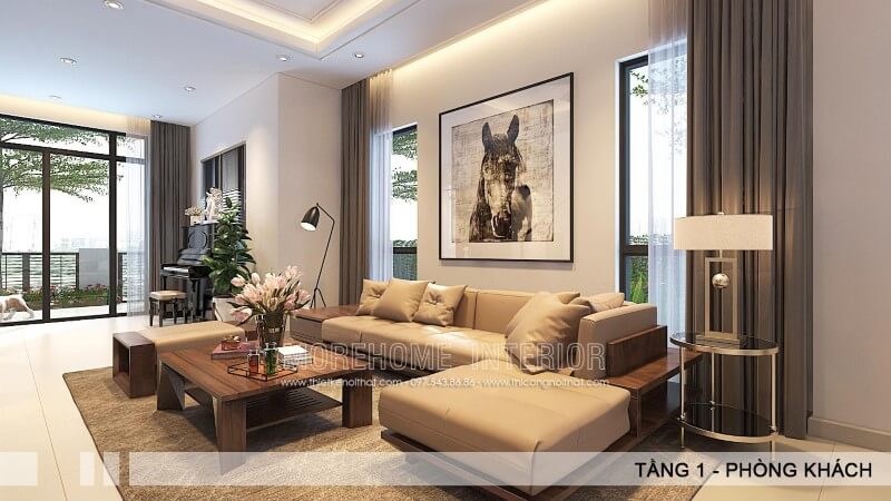 Sofa gỗ óc chó chữ L tận dụng tối đa được diện tích phòng khách, sản phẩm đến sự tiện dụng, rộng rãi cho những cuộc trò chuyện vui vẻ. sofa phòng khách