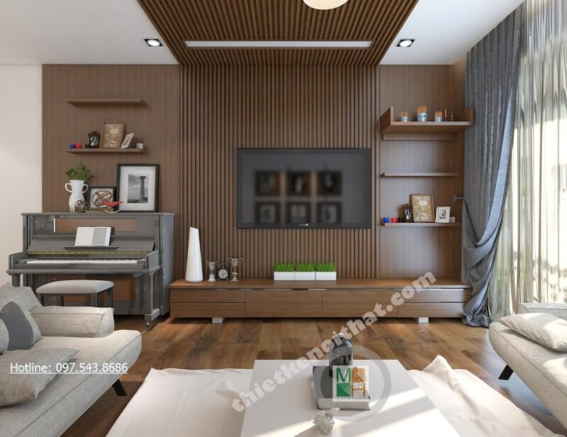 Mẫu thiết kế nội thất chung cư Royal City cao cấp phong cách hiện đại Thiết kế chung cư