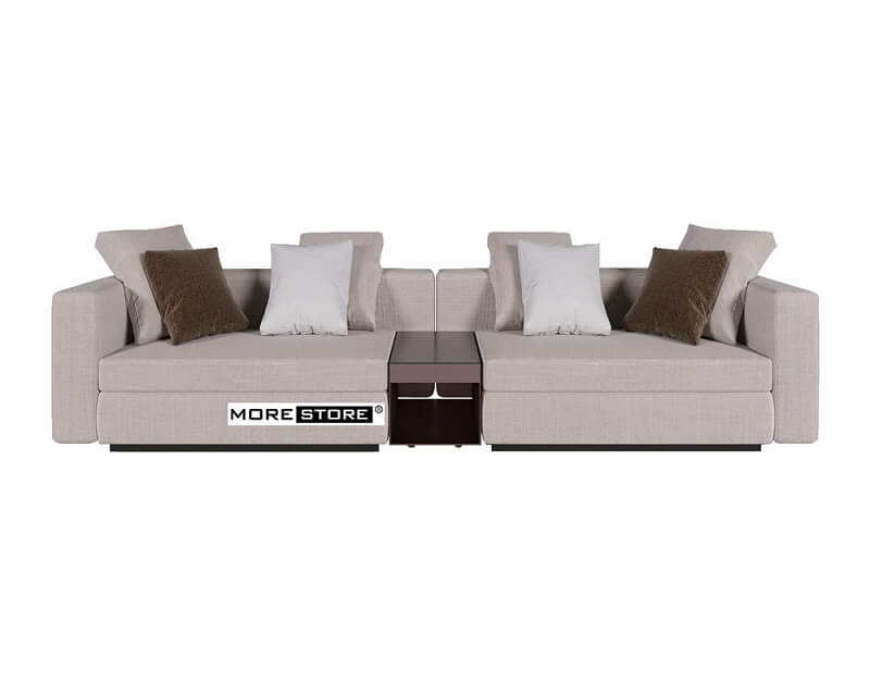 Mẫu sofa hiện đại màu be với kiểu dáng trẻ trung phù hợp với không gian phòng khách chung cư, nhà phố mẫu sofa hiện đại đẹp cho phòng khách