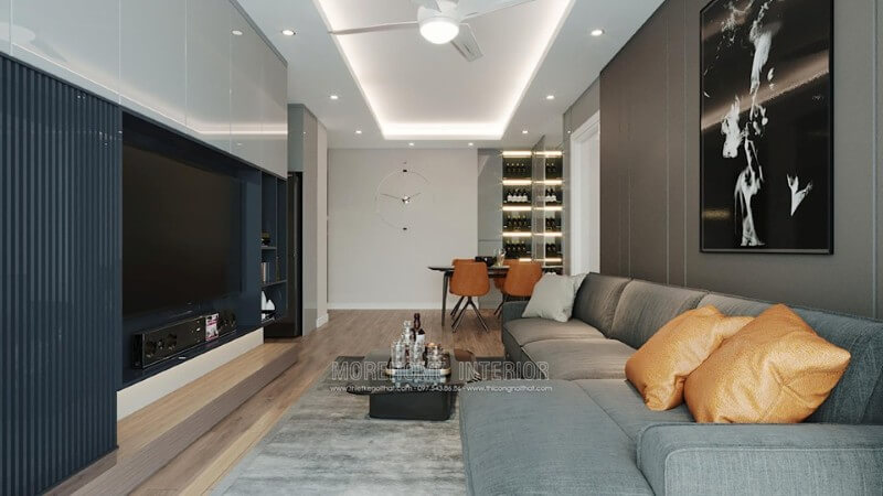 Mẫu sofa góc hiện đại luôn là sự lựa chọn của mọi khách hàng Thiết kế chung cư