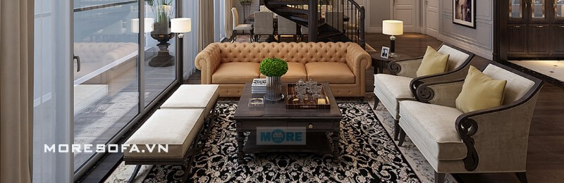 Sofa biệt thự tân cổ điển Sofa biệt thự tân cổ điển